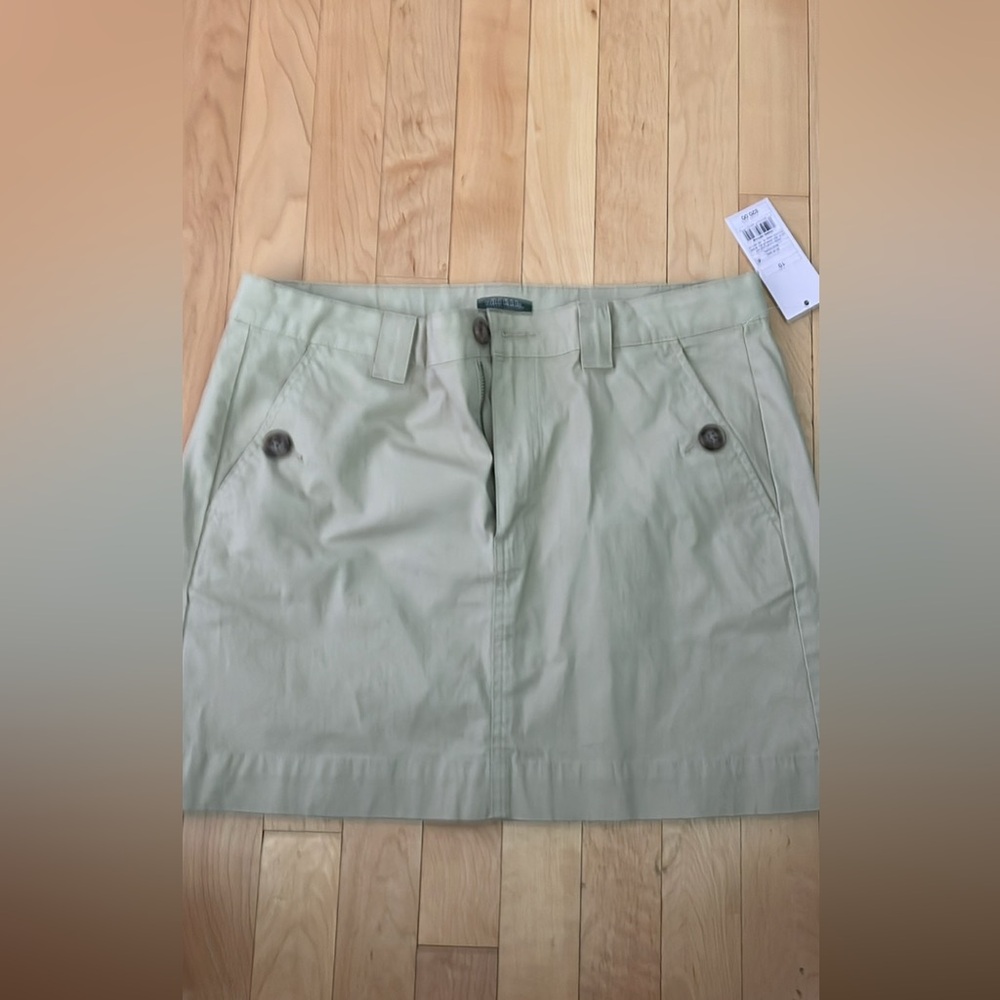 Khaki skirt- womens sz 10 - brand new w/tags